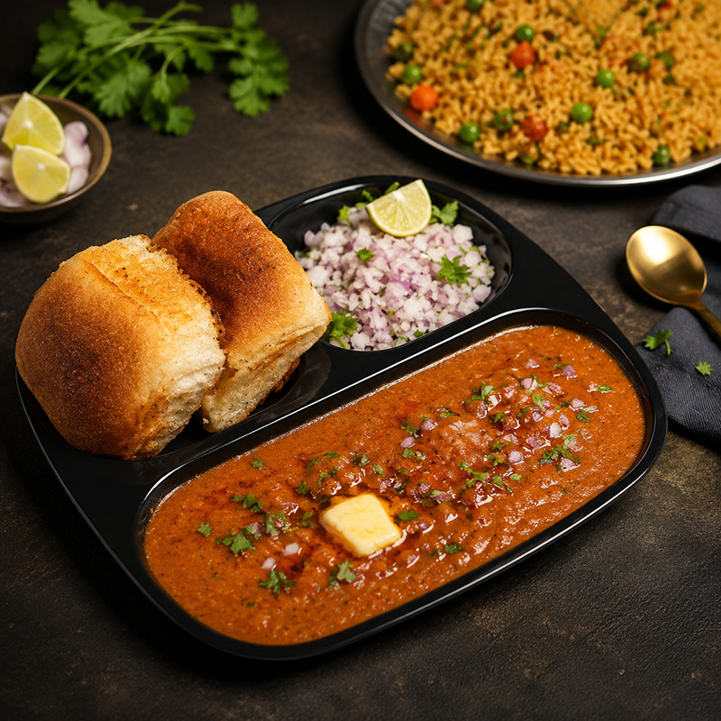 Pav Bhaji and Chinese Food